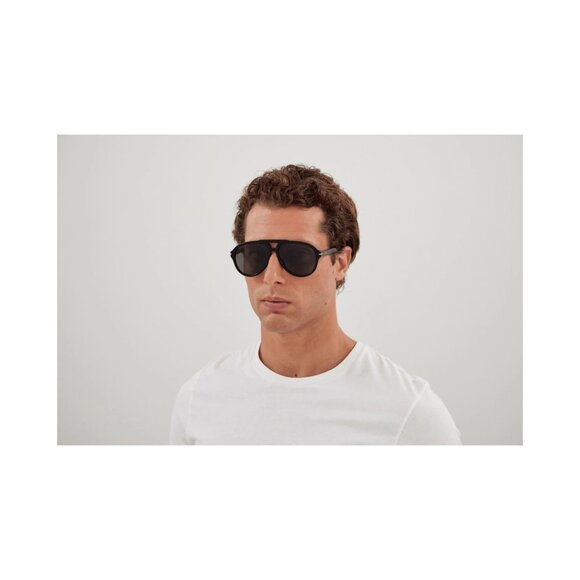 NEW GUCCI SUNGLASSES GUCCI GG1443S 005 GREY/BLUE EYEWEAR - Picture 3 of 4